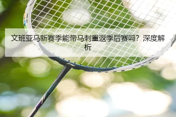 文班亚马新赛季能带马刺重返季后赛吗？深度解析